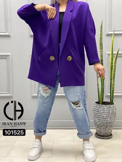 مانتو کتی آستین کیمونو دو دکمه ایران هانی 101525