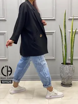 مانتو کتی آستین کیمونو دو دکمه ایران هانی 101525