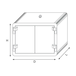 قیمت و خرید گاوصندوق زیر ویترینی کاوه مدل 1000BSdg رمز دیجیتال - ایران کاوه
