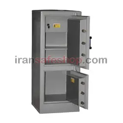 مشخصات، خرید و قیمت گاوصندوق نسوز ایران کاوه مدل 1200 دو طبقه رمز مکانیکی - ایران کاوه