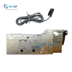 شیر برقی پنوماتیک 2-5 1/4 تک بوبین ایرتک تایوان 5V210-08 Airtac