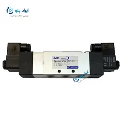 شیر برقی پنوماتیک 3-5 1/2 دو بوبین ال ام سی 220 ولت 4V430C-15 LMC