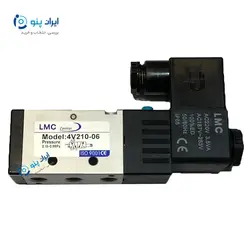 شیر برقی پنوماتیک 2-5 1/8 تک بوبین ال ام سی 220 ولت 4V210-06 LMC