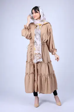 مانتو اسپرت کرم کد-1645