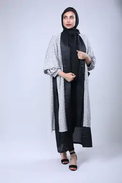 مانتو مجلسی طوسی کد-321