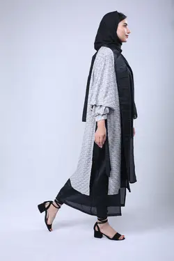 مانتو مجلسی طوسی کد-321