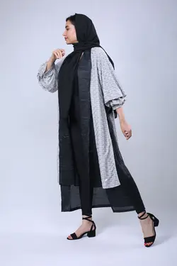 مانتو مجلسی طوسی کد-321