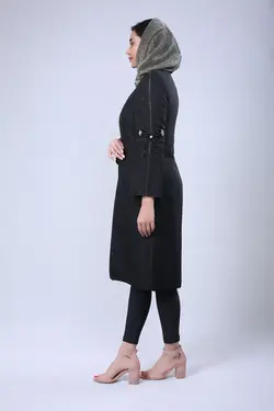 مانتو مجلسی مشکی کد-1626