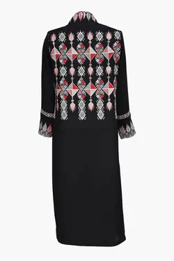 مانتو مجلسی طرح دار کد-3349