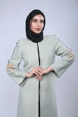 مانتو مجلسی فیروزه ای کد-1626