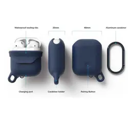 کاور محافظ سیلیکونی ضد آب الاگو مناسب برای کیس اپل AirPods