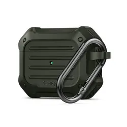 کاور اسپیگن مدل Tough Armor Military Greenمناسب برای کیس اپل Airpods Pro
