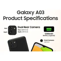 گوشی سامسونگ A03 ظرفیت 64GB رم 4GB