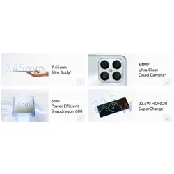 گوشی آنر x8 ظرفیت 128GB و 6GB رم