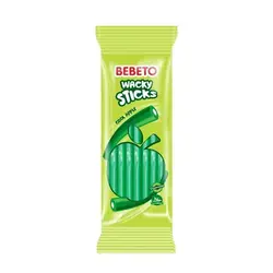 پاستیل لوله ای ترش سبز با طعم سیب ببتو BEBETO														BEBETO Sour green tube pastilles with apple flavor