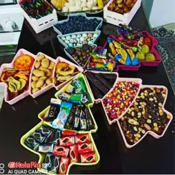 ظرف سرو تنقلات و میوه مدل کاج