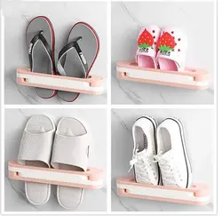 نگهدارنده دمپایی دیواری سه تایی