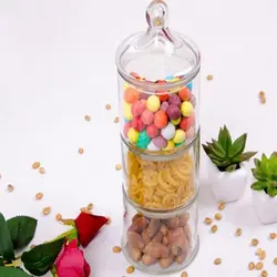 برج تنقلات و شکلات شیشه ای