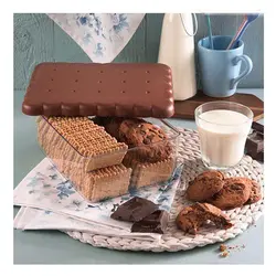 ظرف طرح بیسکوییت ، نگهدارنده بیسکوییت، تنقلات و خوراکی ها