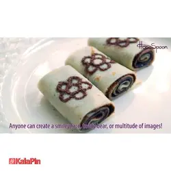 قاشق طراحی شابلون دار دارای 16 عدد شابلون