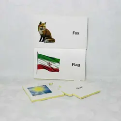 پازل و جورچین دورو اولین واژه های انگلیسی(نشر نردبان) 3 سال به بالا - کتاب و بازی کودک