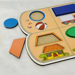 پازل چوبی جاگذاری چی مثل چی(شرکت دهکده) - کتاب و بازی کودک