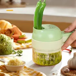 خردکن سبزیجات و غذاساز شارژی 4 در 1 Vegetable Choppers Food Chopper - فروشگاه خلاق شاپ