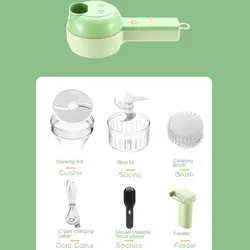خردکن سبزیجات و غذاساز شارژی 4 در 1 Vegetable Choppers Food Chopper - فروشگاه خلاق شاپ