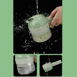 خردکن سبزیجات و غذاساز شارژی 4 در 1 Vegetable Choppers Food Chopper - فروشگاه خلاق شاپ