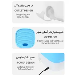 خرید لباسشویی تاشو مسافرتی 0.8k مدل MLZ-001 - فروشگاه خلاق شاپ