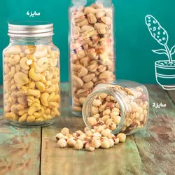 پک 6 عددی جار شیشه ای چهارگوش درب کانتینری (تمام 6 سایز) - فروشگاه خلاق شاپ