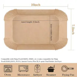 کاغذ سرخکن مستطیل سایز 22در14 برای هواپز دوقلو تعداد 50 عددی - فروشگاه خلاق شاپ