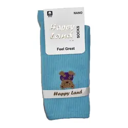 جوراب اسپرت ساقدار بوکله Happy Land کد 33231 - فروشگاه خلاق شاپ