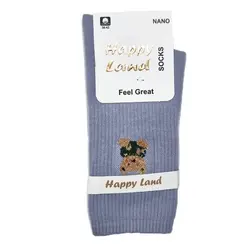 جوراب اسپرت ساقدار بوکله Happy Land کد 33231 - فروشگاه خلاق شاپ