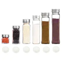 پک جا ادویه شیشه ای مکارتی 6 عددی + سری نمکپاش - فروشگاه خلاق شاپ