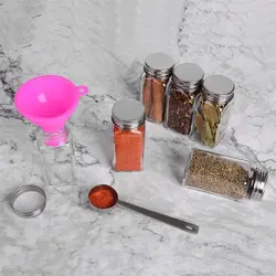 پک جا ادویه شیشه ای مکارتی 6 عددی + سری نمکپاش - فروشگاه خلاق شاپ