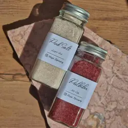 پک جا ادویه شیشه ای مکارتی 6 عددی + سری نمکپاش - فروشگاه خلاق شاپ