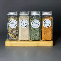 پک جا ادویه شیشه ای مکارتی 6 عددی + سری نمکپاش - فروشگاه خلاق شاپ