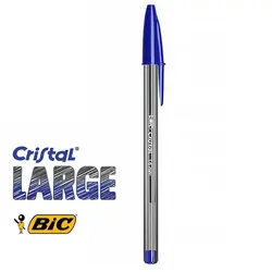 خودکار خوشنویس آبی بیک فرانسه کریستال Cristal LARGE 1.6mm - فروشگاه خلاق شاپ