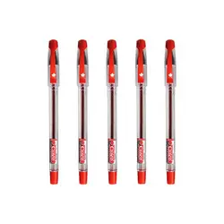 خودکار قرمز کنکو (مجموعه 5 عددی) مدل Fino 0.7 - فروشگاه خلاق شاپ