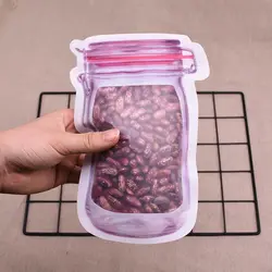 زیپ کیپ طرح شیشه حبوبات 3 عددی - فروشگاه خلاق شاپ