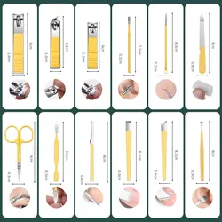 ست کامل ناخن گیر و مانیکور حرفه ای 16 تکه رنگی - فروشگاه خلاق شاپ
