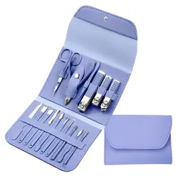 ست کامل ناخن گیر و مانیکور حرفه ای 16 تکه رنگی - فروشگاه خلاق شاپ