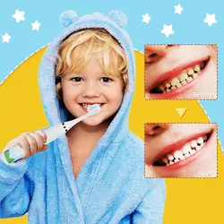 مسواک برقی کودک + (با باتری و سری یدک) - فروشگاه خلاق شاپ