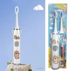 مسواک برقی کودک + (با باتری و سری یدک) - فروشگاه خلاق شاپ