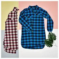 مانتو چهارخونه دوجیب MCH1086