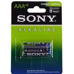 باتری نیم قلمی آلکالاین سونی پک ۲ عددی مدل SONY Alkaline LR03 - فروشگاه خلاق شاپ