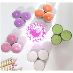 شمع وارمر رنگی بسته 10 عددی tealight candles - فروشگاه خلاق شاپ