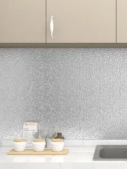 برچسب کابینت آشپزخانه نقره ای مدل GALAXY کد ZV384K - فروشگاه خلاق شاپ