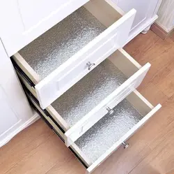 برچسب کابینت آشپزخانه نقره ای مدل GALAXY کد ZV384K - فروشگاه خلاق شاپ